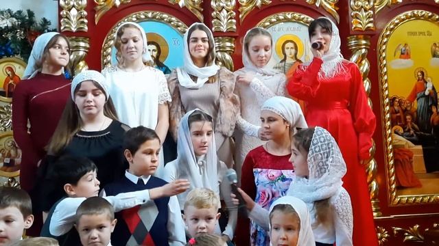 Рождество Христово! Храм Успения Пресвятой Богородицы. Выступление юных прихожан. смотреть онлайн