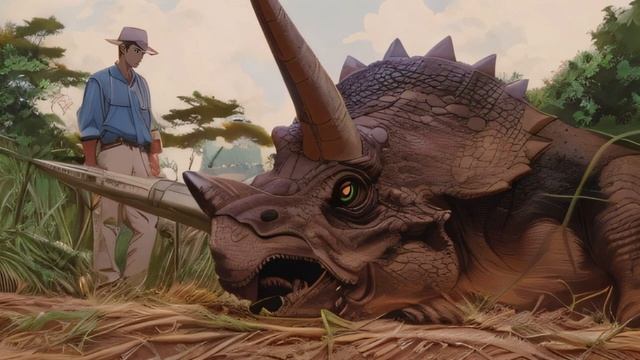 Music from Jurassic Park mixed using Reason 11 and AI art by AI Chan Show смотреть онлайн