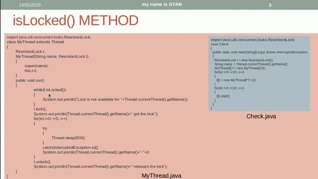 Multithreading in Java | #48 | isLocked() Method of ReentrantLock Class in Java смотреть онлайн