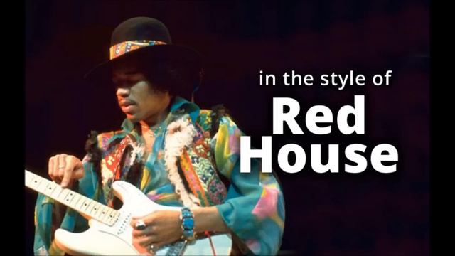 Jimi Hendrix 'Red House' Style B Slow Blues Guitar Solo Backing Track (Jamtrack In B Major)