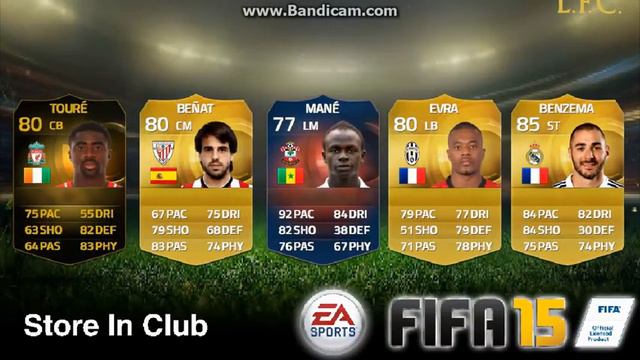 Симулятор паков Fifa 15.