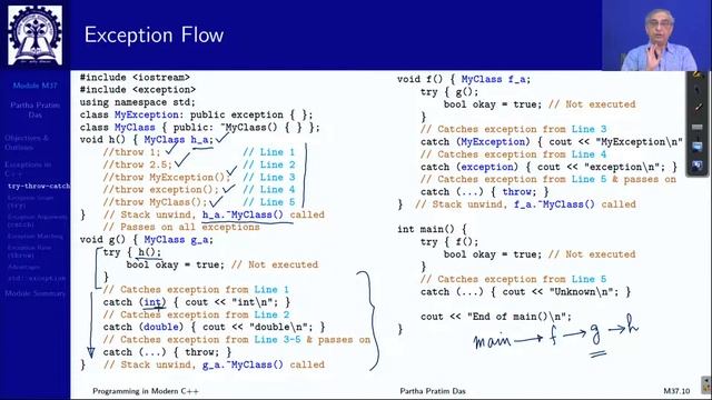 Lecture 37 Exceptions Error handling in C++ Part 2 смотреть онлайн