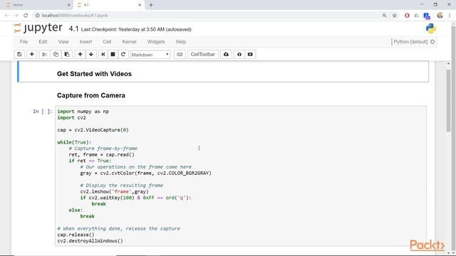 Learn Computer Vision with Python and OpenCV : Getting Started with Videos | packtpub.com смотреть онлайн