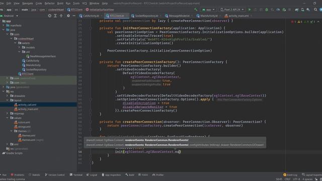 05. Initializing WebRTC client - Native Android Video Call using WebRTC and Nodejs signaling server смотреть онлайн