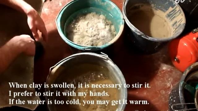 Как правильно приготовить глину Ч.2 Растворение смотреть онлайн