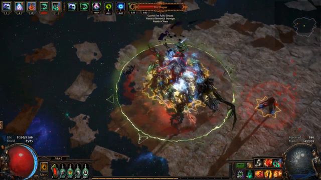 3.8 Blight HC Zombie + Skeleton Necromancer budget build vs Shaper смотреть онлайн