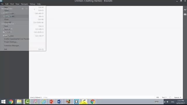 Setting up a template for HTML using Brackets смотреть онлайн