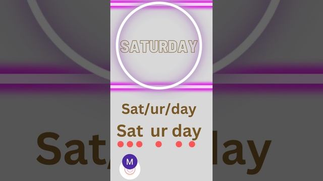 Spelling Strategy of 'Saturday' through Syllabification смотреть онлайн