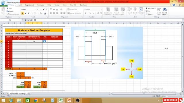 1D & 2D Stack up Loop Diagram_Exercise_Part_02 II What is tolerance stack up analysis II смотреть онлайн
