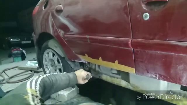 Ремонт кузова Peugeot 206 замена порогов часть 4 смотреть онлайн