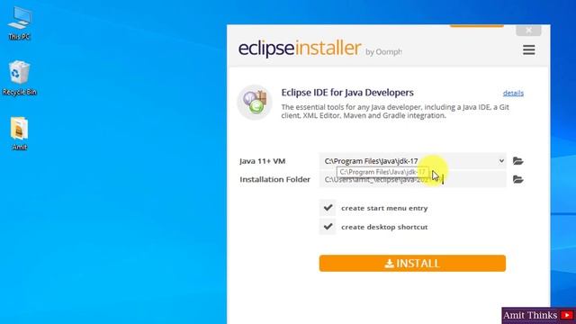 How to Install Eclipse 2021-09 with Java 17 on Windows 10 смотреть онлайн