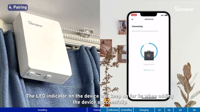 SONOFF Zigbee Smart Curtain Motor Installation Guide смотреть онлайн
