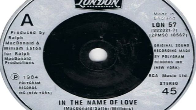 Ralph MacDonald Ft Bill Withers In The Name Of Love 1984 смотреть онлайн