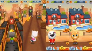 Talking Tom Gold Run Wild West - Talking Tom vs Talking Angela vs Talking Hank vs Talking Ginger