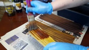 Покраска бумажной лозы . Сногсшибательный цвет!!!