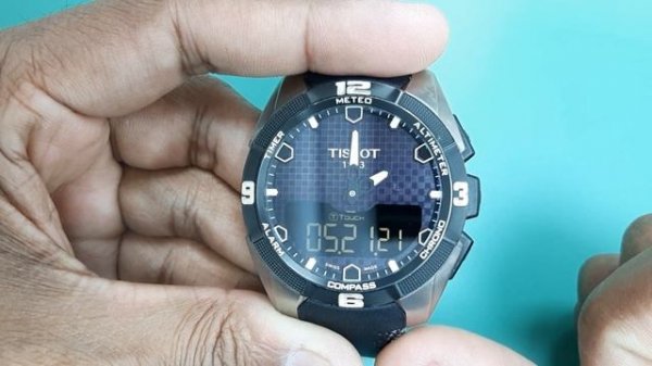Tissot T-touch T091420 Watch Time Setting and Synchronize | SolimBD