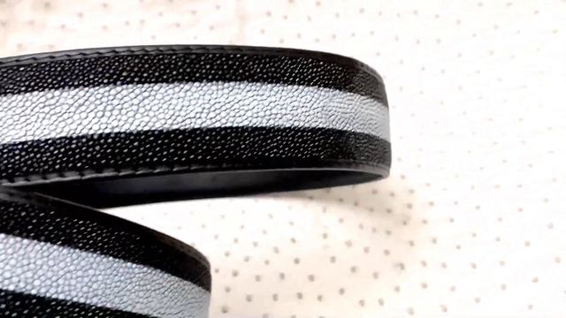 Ремень мужской, из натуральной кожи морского ската, в наличии! смотреть онлайн