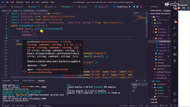 #6 Create Posts | React Auth with Crud смотреть онлайн