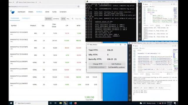 Live: algo trading (Python): 29-July-2021 expiry, Options Hedging & Adjustments Live Stream смотреть онлайн