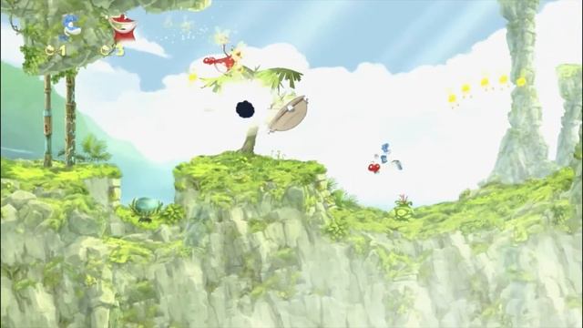 Играем вдвоём в игру Rayman Origins (2 часть) смотреть онлайн