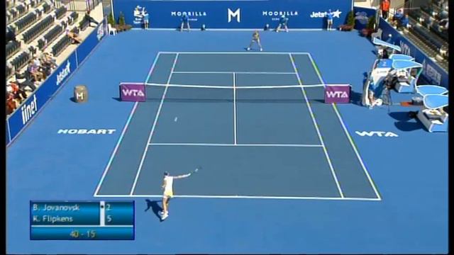 Bojana Javanovski vs Kirsten Flipkens, Moorilla Hobart International 2013 смотреть онлайн