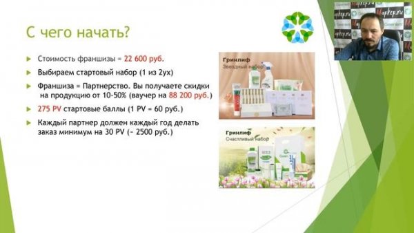 Презентация БИЗНЕСА GRENLEAF - ДЛЯ новичков ( от 12.05.2020 )
