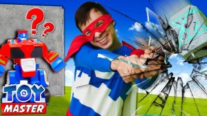 Десептиконы АТАКУЮТ! Бамблби и Федя ТойМастер строят ЗАЩИТНУЮ СТЕНУ. Видео игры для мальчиков