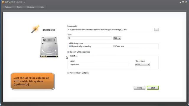How to create VHD in DAEMON Tools Ultra? смотреть онлайн