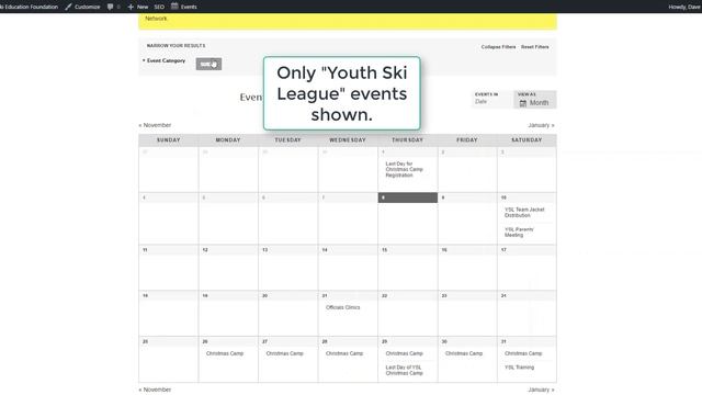 How to Filter the BSSEF Calendar смотреть онлайн