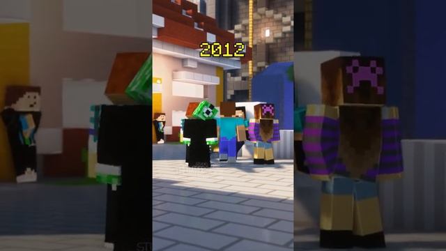 Skins 2022 vs 2012 | Minecraft #shorts смотреть онлайн