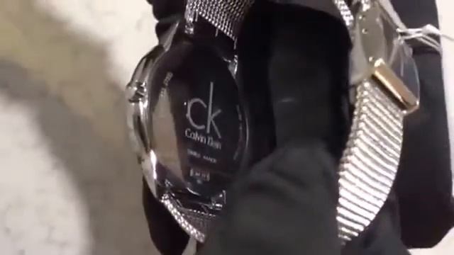 Женские часы Сalvin Klein металлический плетеный ремешок смотреть онлайн