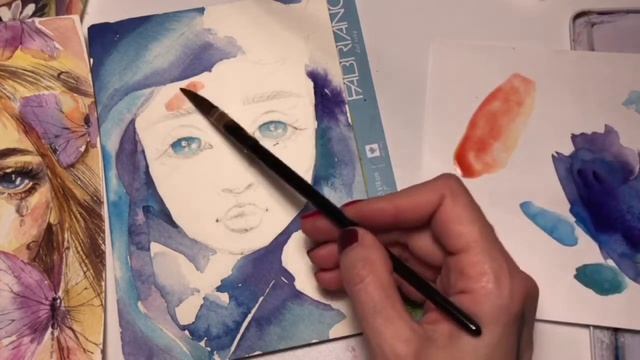 Акварельная иллюстрация. Прямой эфир смотреть онлайн