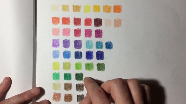 Цветные карандаши Prismacolor Premier 48 Обзор палитры смотреть онлайн