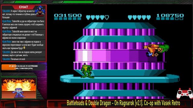 Battletoads & Double Dragon - On Ragnarok [v2.1]. Co-op with Vasek Retro смотреть онлайн