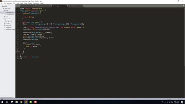 Crear login usando password hash PHP-MYSQLI