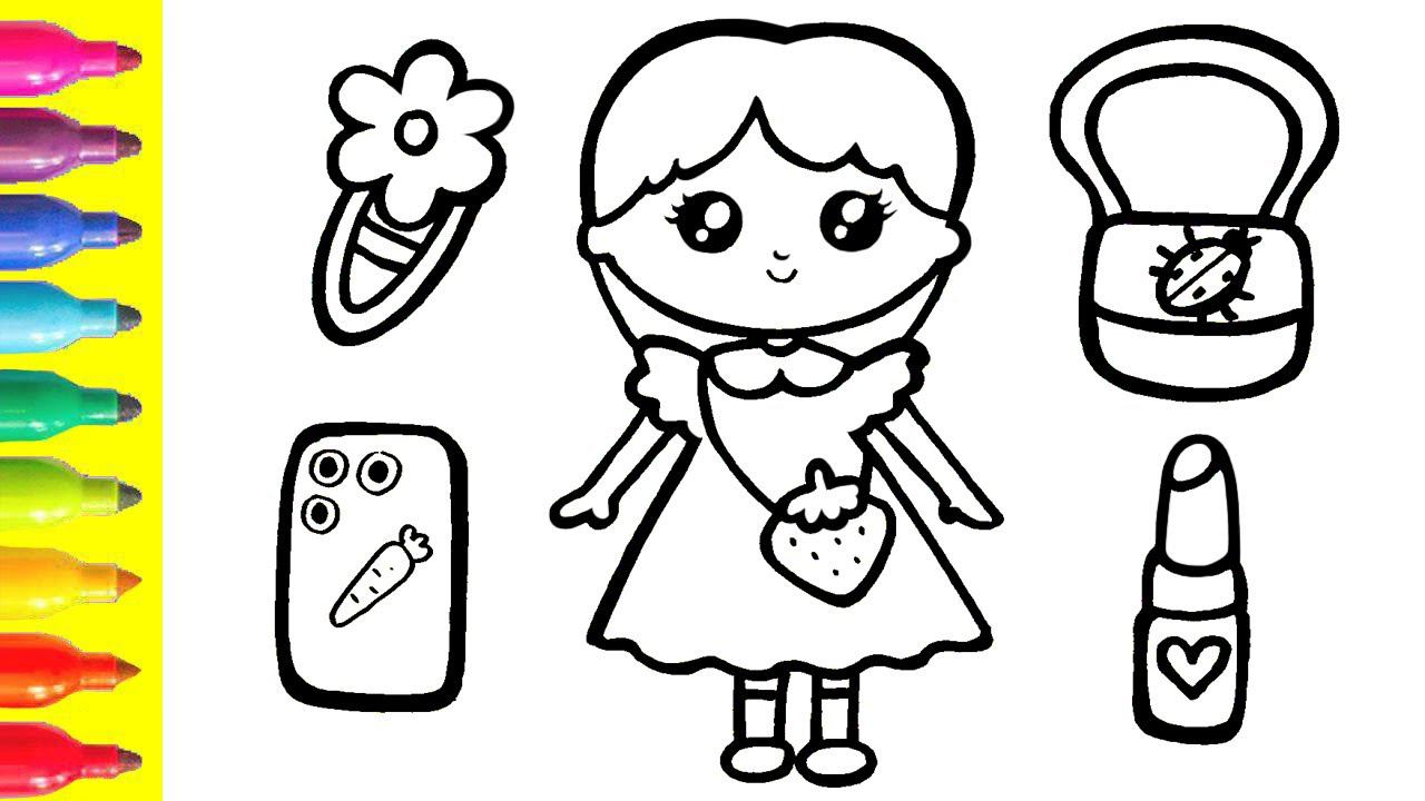 How To Draw A Girl For Children,Bolalar Uchun Qizni Qanday Chizish Kerak