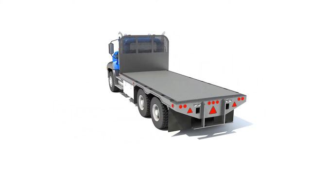 Flatbed Truck - 3D Models смотреть онлайн