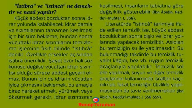 İstibra ve İstinca Ne Demektir ve Nasıl Yapılır смотреть онлайн