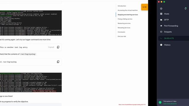 C4 M2 L5 Qwiklab: Service Management in Linux || #qwiklabs || #coursera || смотреть онлайн