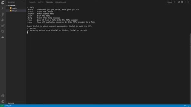 Node.js Notes: REPL (interview preparation) смотреть онлайн