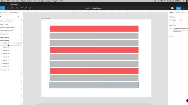 Layer Properties – Figma Tutorial смотреть онлайн