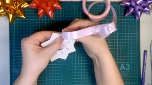 Подарочный бант из ленты. Как ЛЕГКО и БЫСТРО сделать подарочный бант. смотреть онлайн