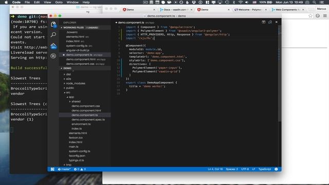 Using Polymer Components in Angular 2 tutorial смотреть онлайн