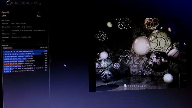 Cinebench R15 on Intel Core i5-6500 смотреть онлайн