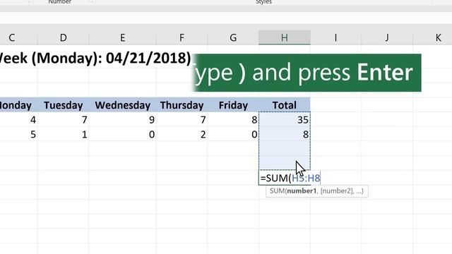 How to use the SUM function in Microsoft Excel смотреть онлайн