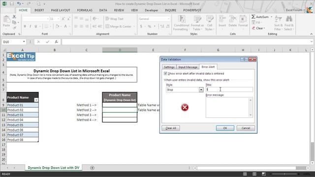 How to Create Dynamic Drop Down List in Excel Using 4 Different Methods смотреть онлайн