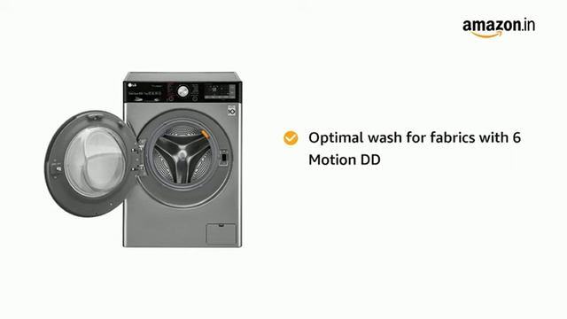 LG 10.5 Kg Inverter Wi-Fi Fully-Automatic Front Loading Washer Dryer F4J9JHP2TD, STS, Inbuilt