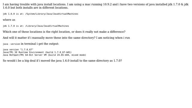Two versions of java installed in two locations on my mac, which is right? смотреть онлайн