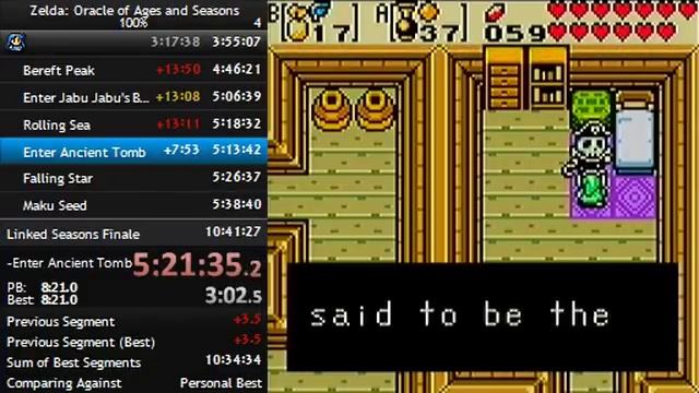 Oracle of Ages and Seasons 100% speedrun in 10:37:12 [2015-03-19] смотреть онлайн