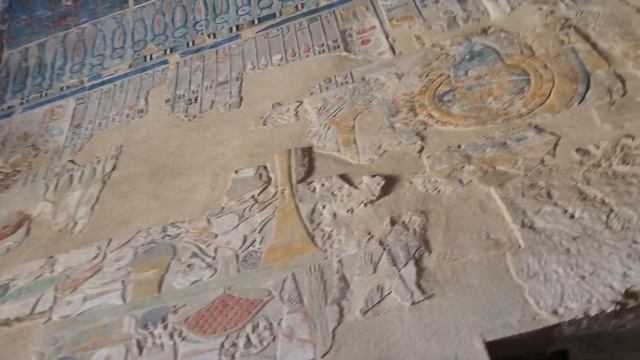 The Mortuary Temple Of Egypt Queen Hatshepsut At Deir El-Bahri At Luxor. Anubis And Hathor Chapels.